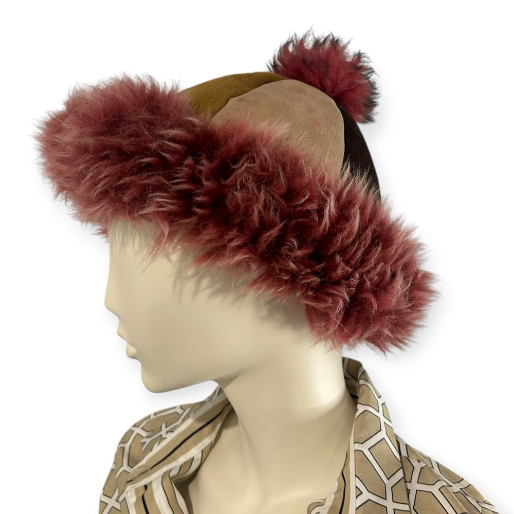 Custom Multi Coloured Shearling Hat